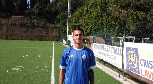 Igor Giurato ha segnato oggi il gol del pareggio per la Valle del Tevere (Fot Leti)