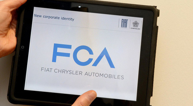 Il nuovo logo FCA di Fiat-Chrysler