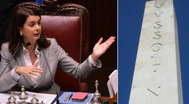Laura Boldrini: «Togliere la scritta "Mussolini dux" dall'obelisco del Foro Italico»