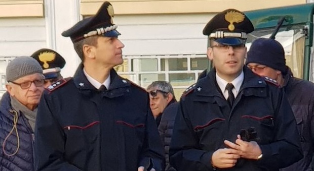 Nella foto: il tenente colonnello Fabio Melchiorre e il capitano Marco La Rovere