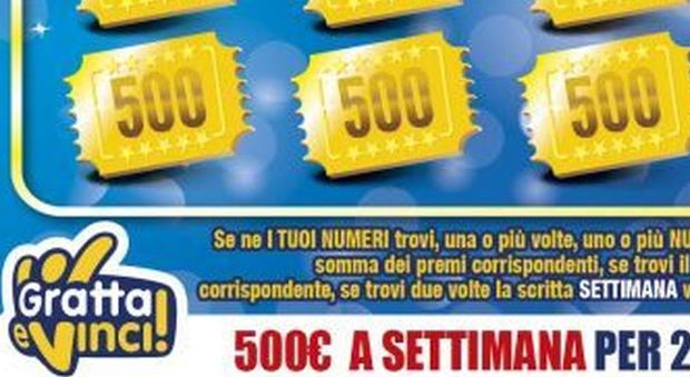 «Gratta e Vinci». La Dea bendata sceglie la Campania: carabiniere di Marcianise vince rendita di 500 euro per 20 anni