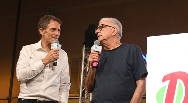 Stefano Meloccaro e Gene Gnocchi (Foto Riccardo Fabi / enrico Meloccaro)
