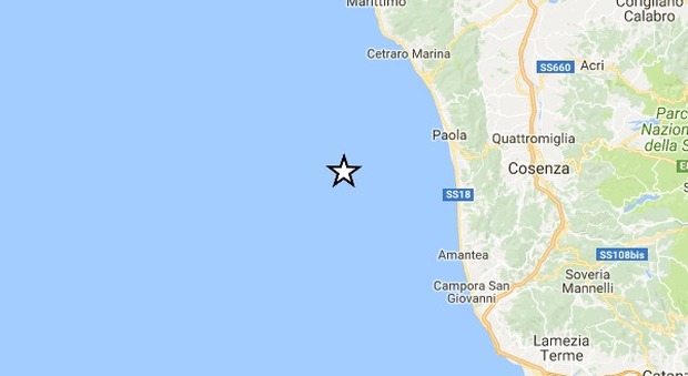 Terremoto di 4.3 in Calabria. "Provocato da un antico oceano che sprofonda nel Tirreno"