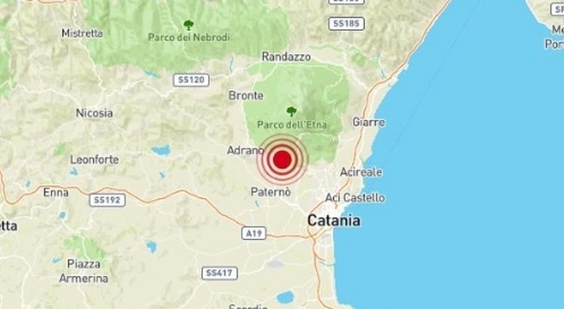 Terremoto sull'Etna di 3.4, paura a Catania e in molti comuni della costa