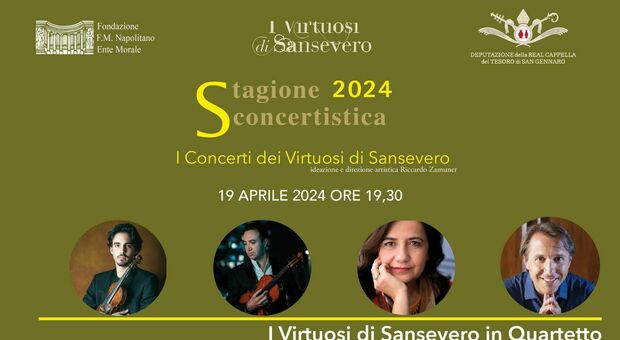 Locandina del nuovo concerto dei Virtuosi di Sansevero
