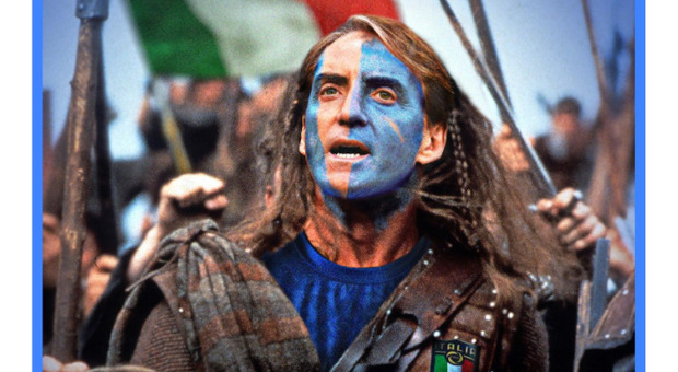 Gli scozzesi fanno il tifo per l'Italia e Mancini diventa Braveheart: «Roberto salvaci»
