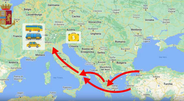 Traffico di migranti dai Balcani in Italia per 10mila euro: 29 arresti anche all'estero