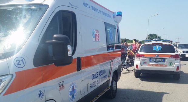 Le ambulanze della Croce Azzurra