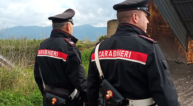 L'intervento dei Carabinieri