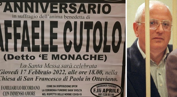 Raffaele Cutolo, morto un anno fa: a Ottaviano messa e manifesti per ricordare “l'anima benedetta”
