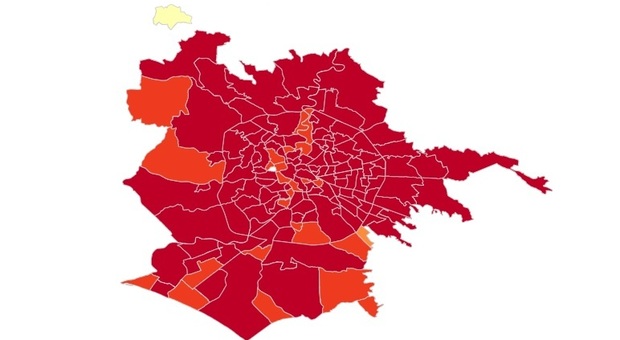 Covid Roma, la nuova mappa dei contagi: +47,9% casi all'Eur, +23,8% nel Municipio di Ostia. I dati quartiere per quartiere