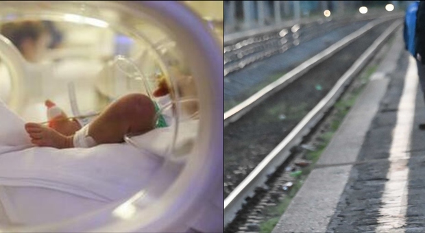 Morto il neonato sbalzato dal passeggino: finito sui binari, era stato trascinato dal treno