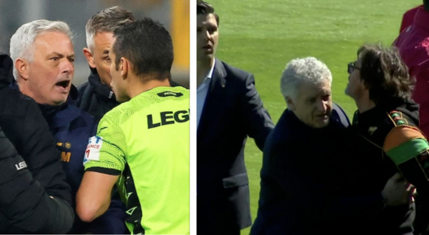 L'arbitro Serra torna in campo (in B) e dopo Mourinho fa infuriare un altro allenatore: caos a Venezia