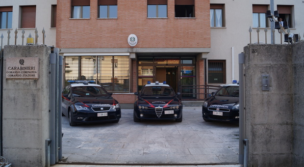 La stazione dei carabinieri di Bassano