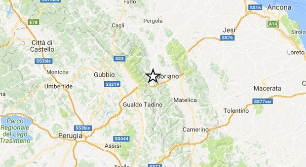 Terremoto, scossa di magnitudo 3.2 a Fabriano
