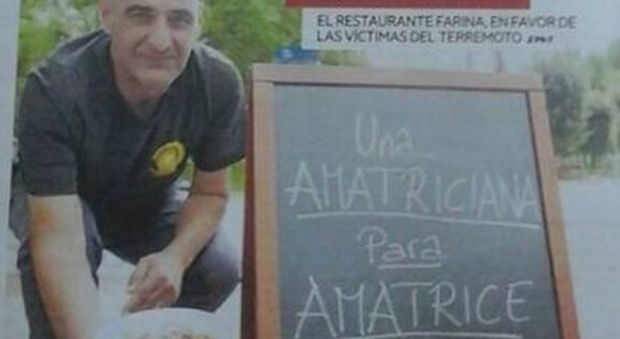 Terremoto, chef romano in Spagna: boom di solidarietà a tavola