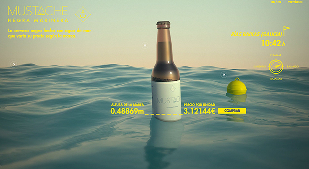 Arriva la birra fatta con l'acqua di mare: il prezzo sale o scende, a seconda della marea
