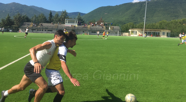 Una fase del match disputato a Scoppito (Foto Andrea Giannini)