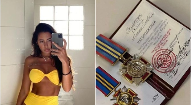 Modella ucraina riceve medaglia dei servizi segreti, il consigliere presidenziale: «Non ne so nulla» . È polemica