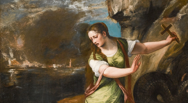 Il dipinto "Santa Margherita" di Tiziano