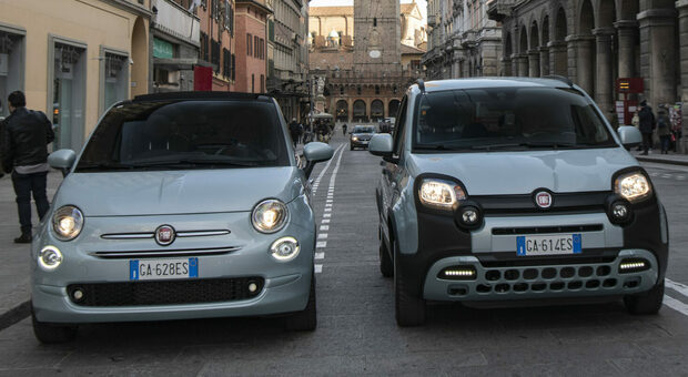 La Fiat 500 e la nuova Panda ora solo ibride