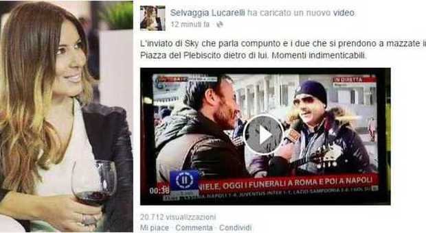 Selvaggia Lucarelli e il video pubblicato su Facebook