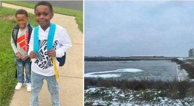 Morti due fratellini di 6 e 8 anni: il più piccolo era caduto in un lago ghiacciato dietro casa e il più grande si era tuffato per salvarlo