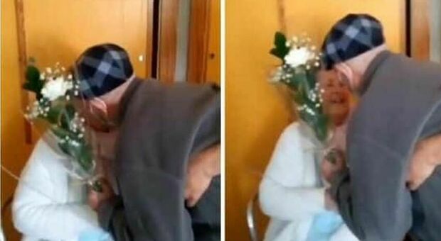 Marito di 102 anni porta i fiori alla moglie in ospedale: «Questo è il tipo di amore che non ha prezzo»