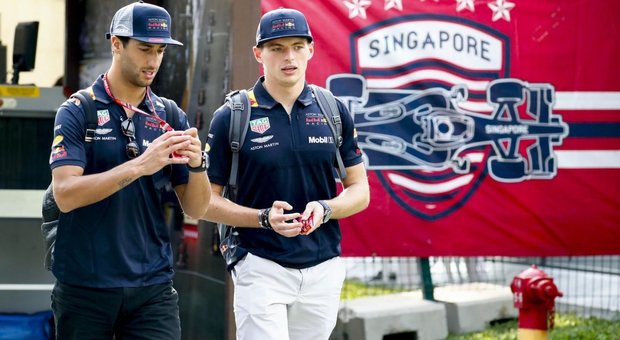 Singapore, Red Bull più veloci nelle prime libere, subito dietro Vettel e Raikkonen