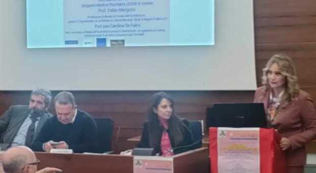 PRO LOCO Rosanna Santagata durante il suo intervento ad Aversa
