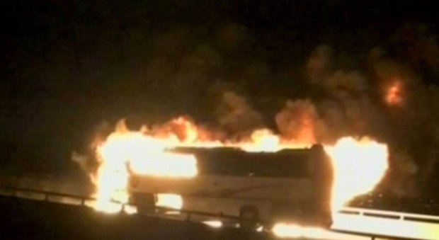 Arabia Saudita, incidente al bus di pellegrini: scontro con una scavatrice, almeno 35 morti