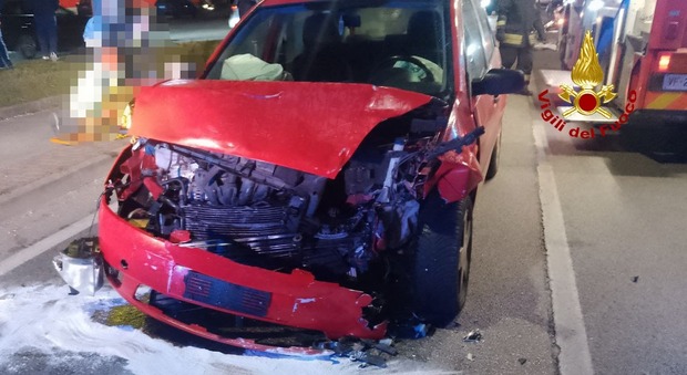 Scorzè, incidente sulla Castellana: scontro fra due auto, tre feriti in Pronto Soccorso