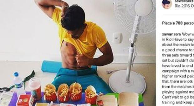Rio, dopo la sconfitta l'atleta si "consola" con una mega abbuffata da McDonald's
