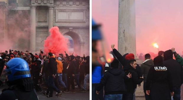 Lazio-Galatasaray, tensione tra ultrà turchi e laziali: due arresti