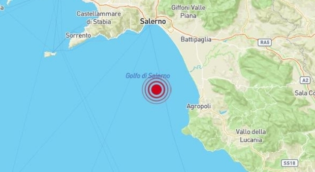 Terremoto al largo di Salerno di 3.4, chiaramente avvertito anche nel Cilento