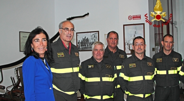 Tour istituzionale del Prefetto Reggiani: dopo Carabinieri e Finanza in visita anche ai Vigili del fuoco di Rieti