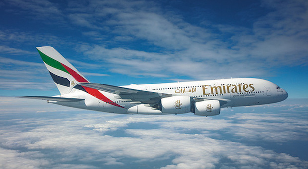 Emirates: dal 15 luglio ripartono i voli di linea per Roma