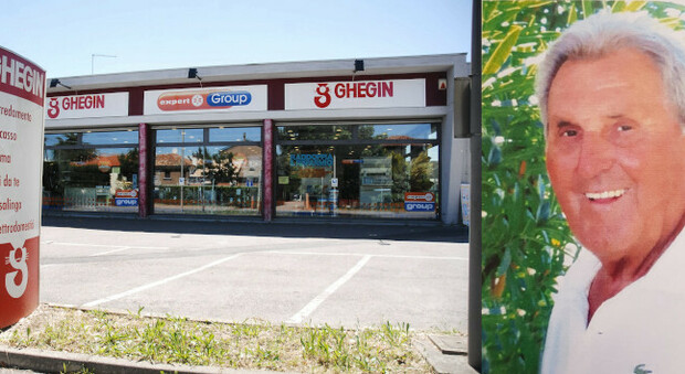 Giuseppe Ghegin e il suo negozio