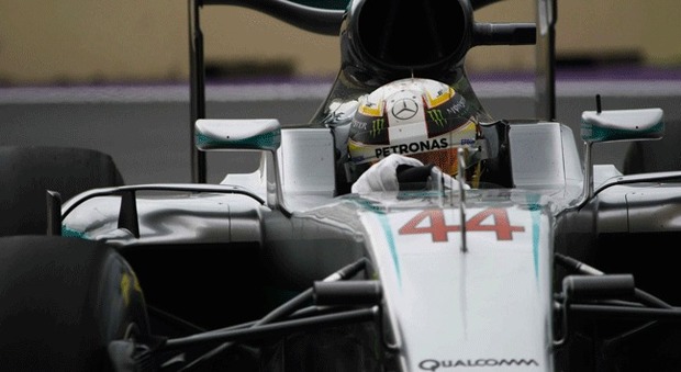 La Mercedes di Hamilton a Baku