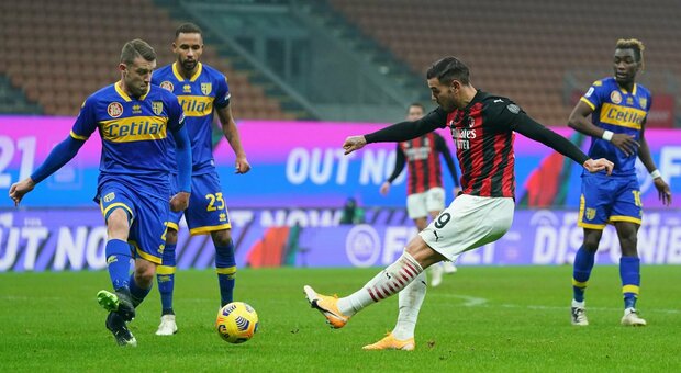 Hernandez salva il Milan, pari in extremis con il Parma