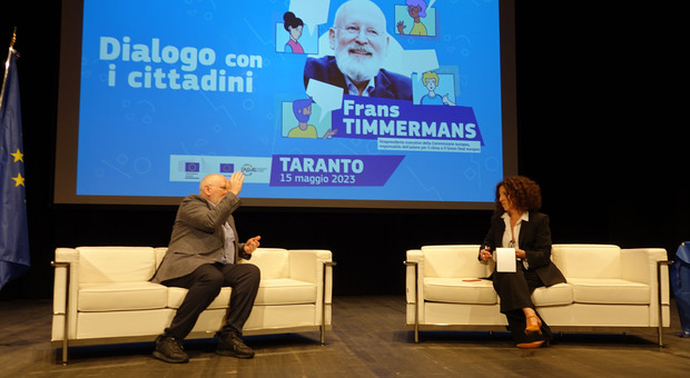 Ex Ilva, Timmermans a Taranto: «Sono padre e nonno, nemmeno un bimbo può essere sacrificato per lo sviluppo»