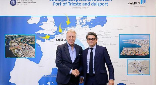 Porto: siglato accordo con Duisburg per aumentare traffico merci
