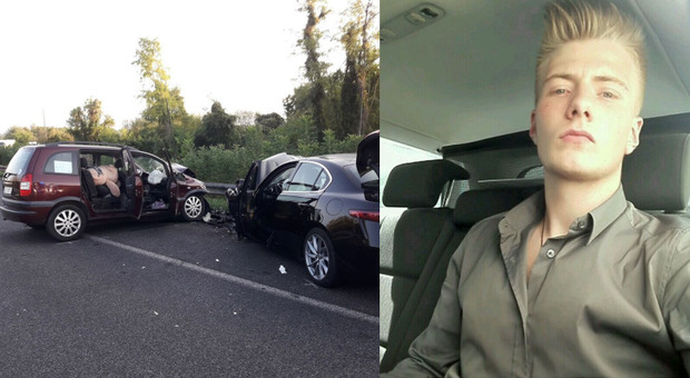 Nicholas Giordano, 23 anni, morto il giorno del suo compleanno e le auto dopo l'incidente