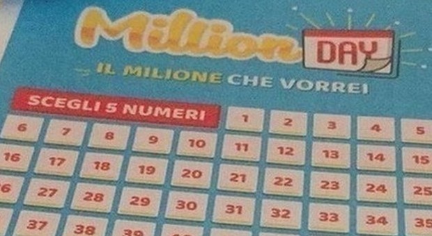 Million Day, i numeri vincenti di martedì 5 novembre 2019
