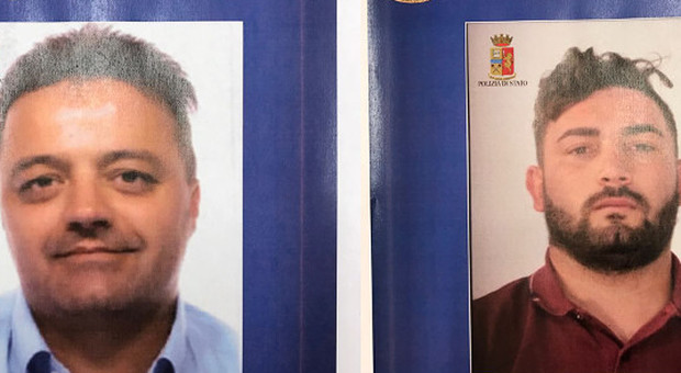 I due arrestati: Giorgio Sommaiolo, 45 anni, e Giuseppe Balzano, 37 anni