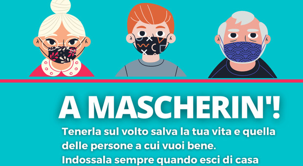 Covid a Napoli, l'iniziativa social dei ragazzi di Secondigliano: «Mettiamo tutti la mascherina»