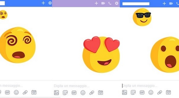 Facebook, emoji giganti su Messenger: ecco come averle