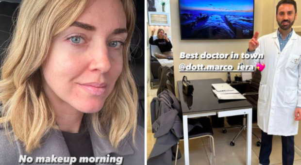 Chiara Ferragni, selfie senza make-up e, poi, appuntamento dal chirurgo estetico
