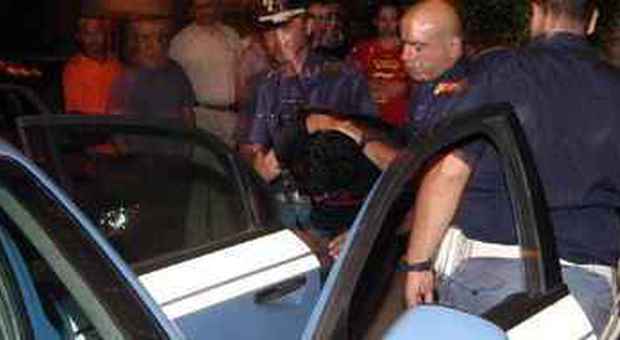 L'arresto di Racid Makboul ieri sera a Padova (Candid Camera)