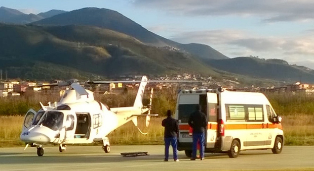 Trasporto d'urgenza in elicottero da Scalea a Cosenza per un paziente